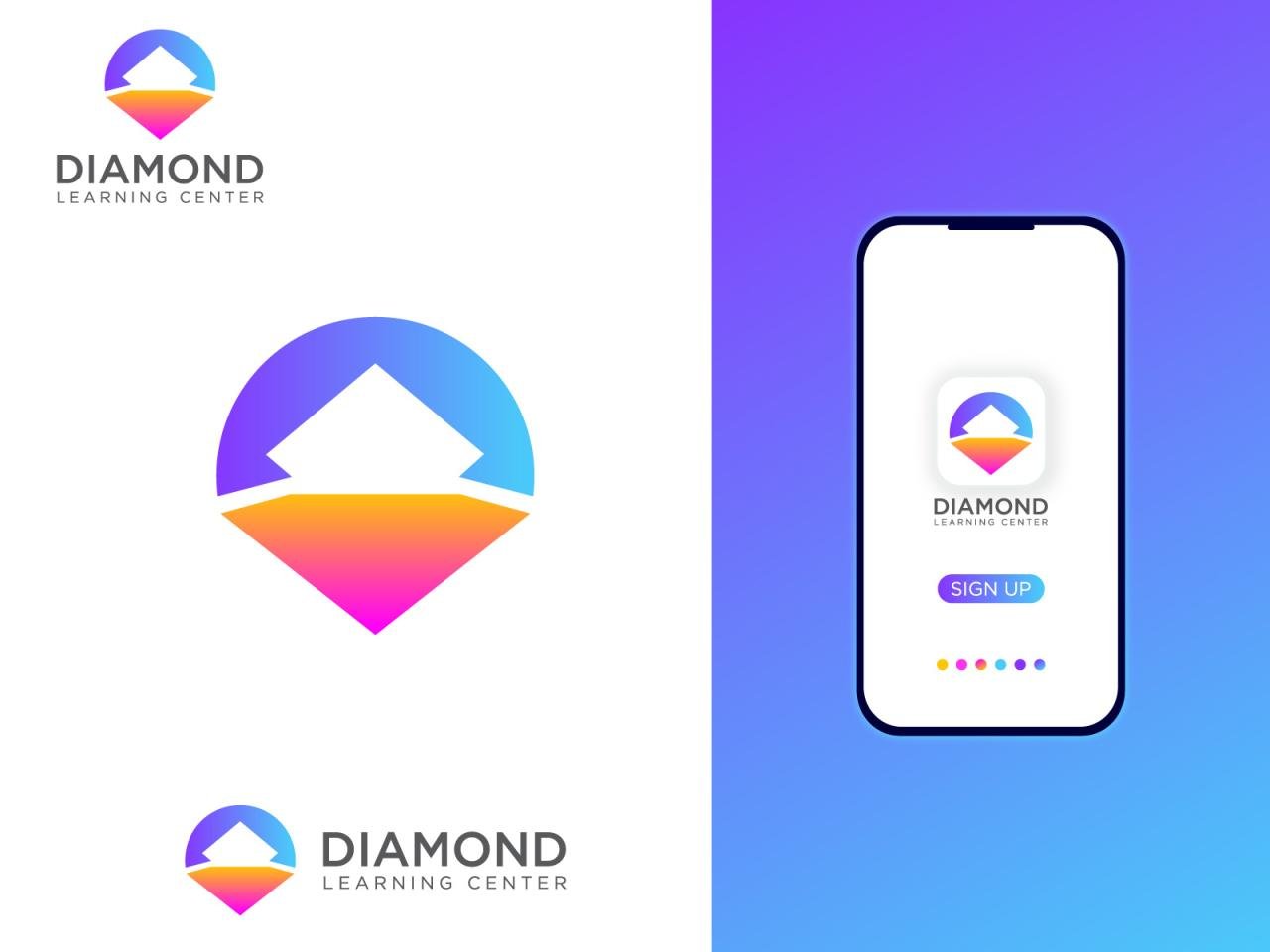 Diamond Learning Center, Education logo branding by Md Abdul Hakim on ...