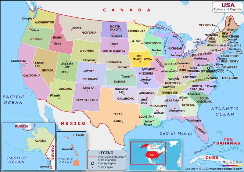 US Map |United States of America Map |Download HD USA Map
